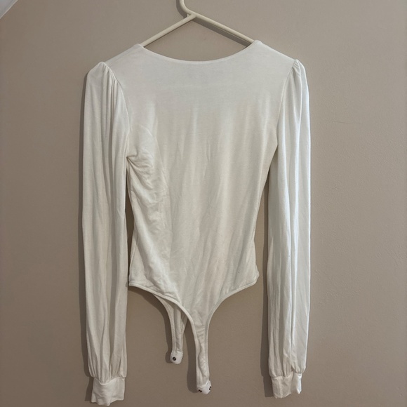 Lulus XS Cream Balloon Sleeve Body Suit - Picture 2 of 2